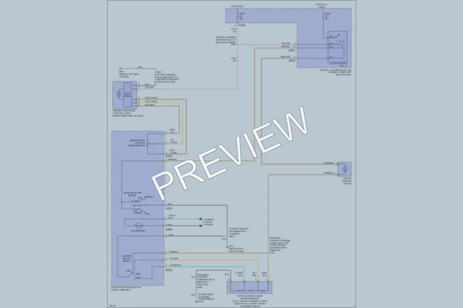2004 Ford F350 Super Duty Air Conditioning wiring diagram preview