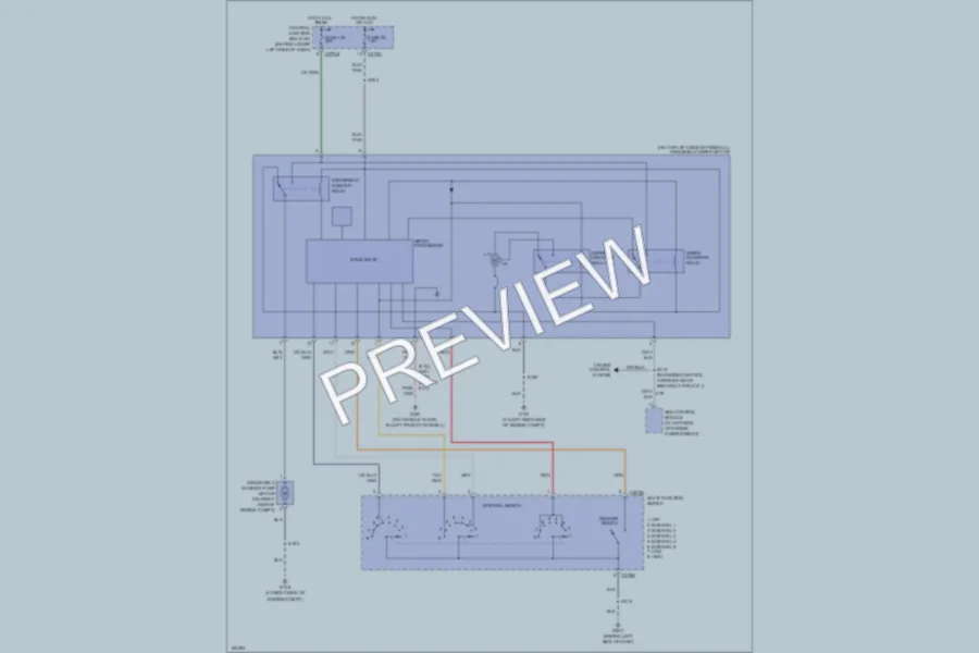 2004 Ford F350 Super Duty Wiper Washer wiring diagram preview