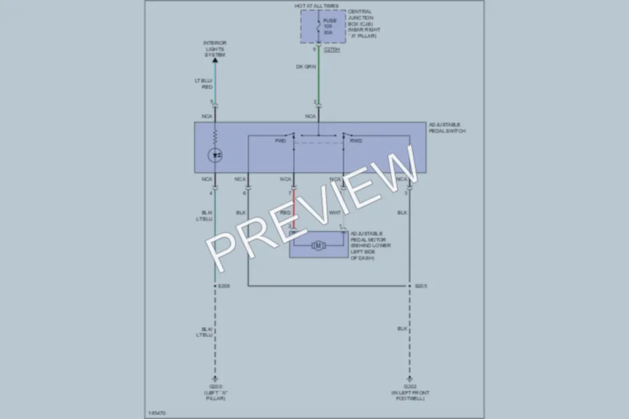 2004 Ford F150 Power Seats wiring diagram preview