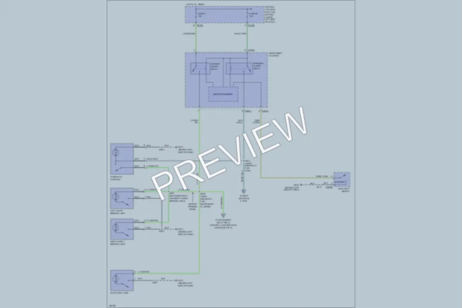 2004 Ford F250 Super Duty Interior Lights wiring diagram preview