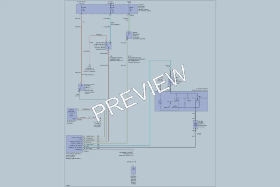 2004 Ford F450ChsCab Cruise Control wiring diagram preview