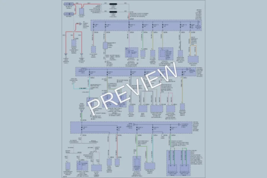 2004 Ford F450ChsCab Power Distribution wiring diagram preview