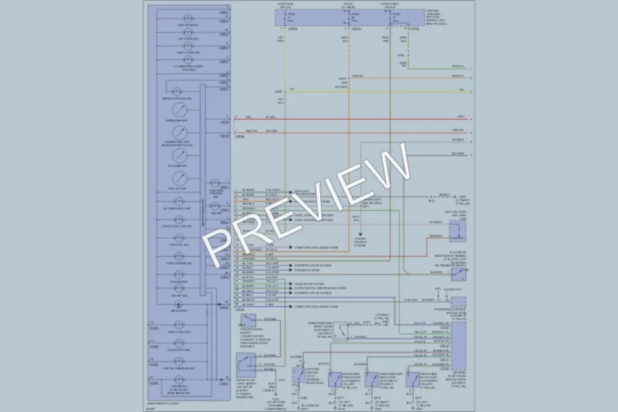 2004 Ford Focus Instrument Cluster wiring diagram preview