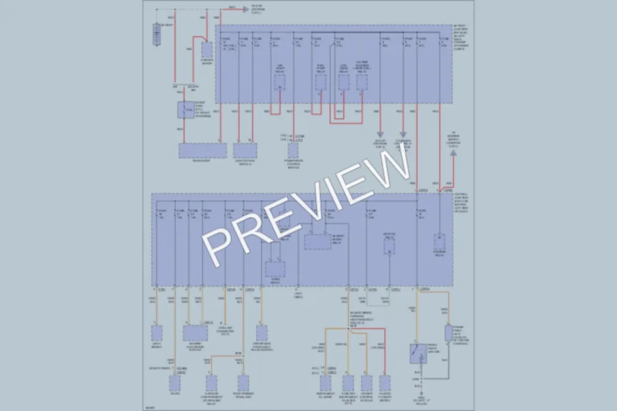 2004 Ford Focus Power Distribution wiring diagram preview