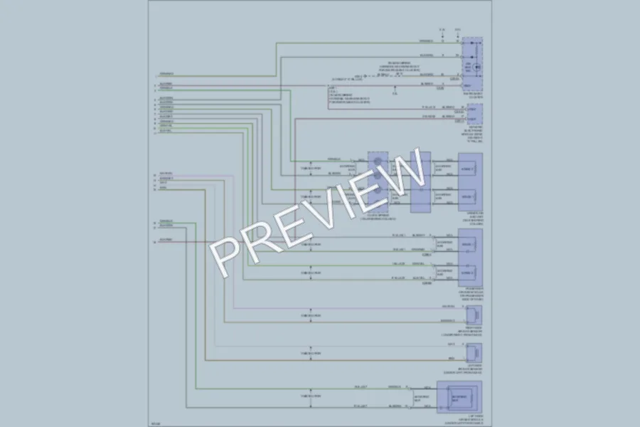 2004 Ford Focus Supplemental Restraints wiring diagram preview