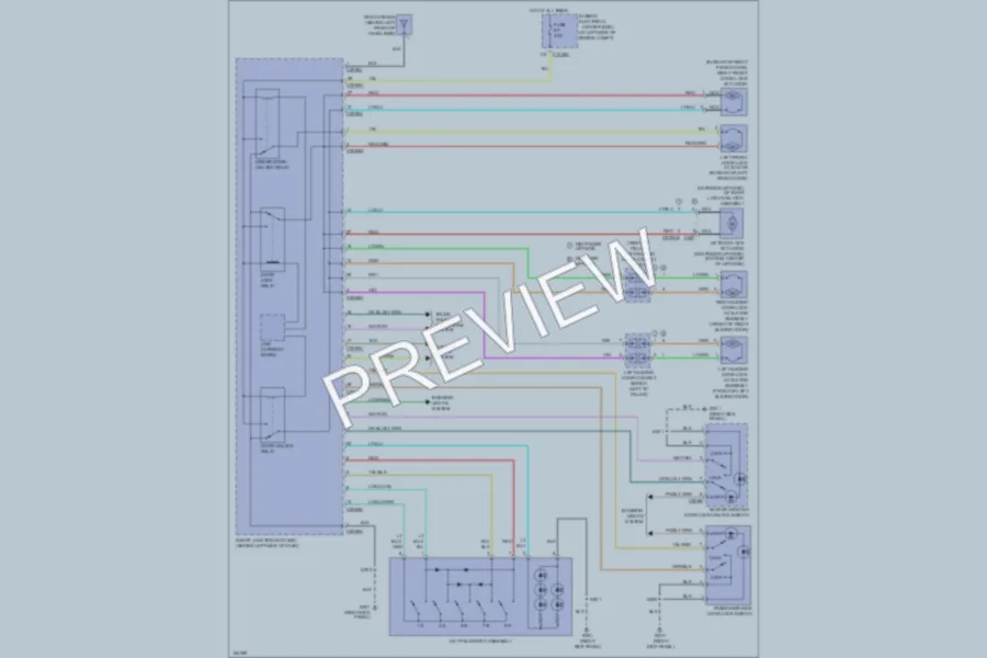 2004 Ford Freestar Power Door Locks wiring diagram preview