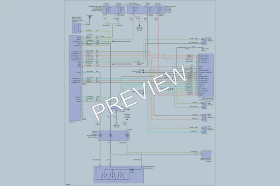 2004 Ford Freestar Radio wiring diagram preview
