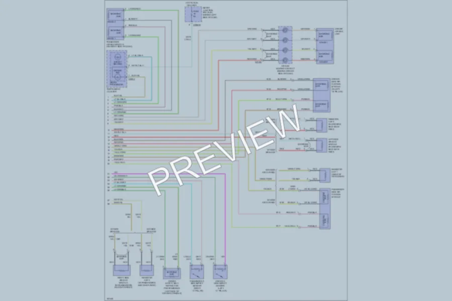 2004 Ford Freestar Supplemental Restraints wiring diagram preview