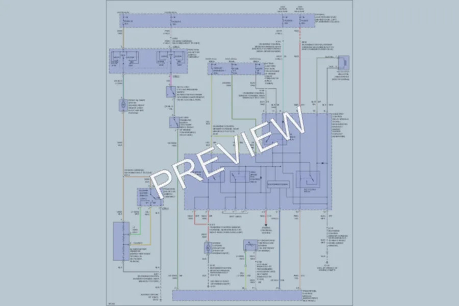 2004 Ford Mustang Air Conditioning wiring diagram preview