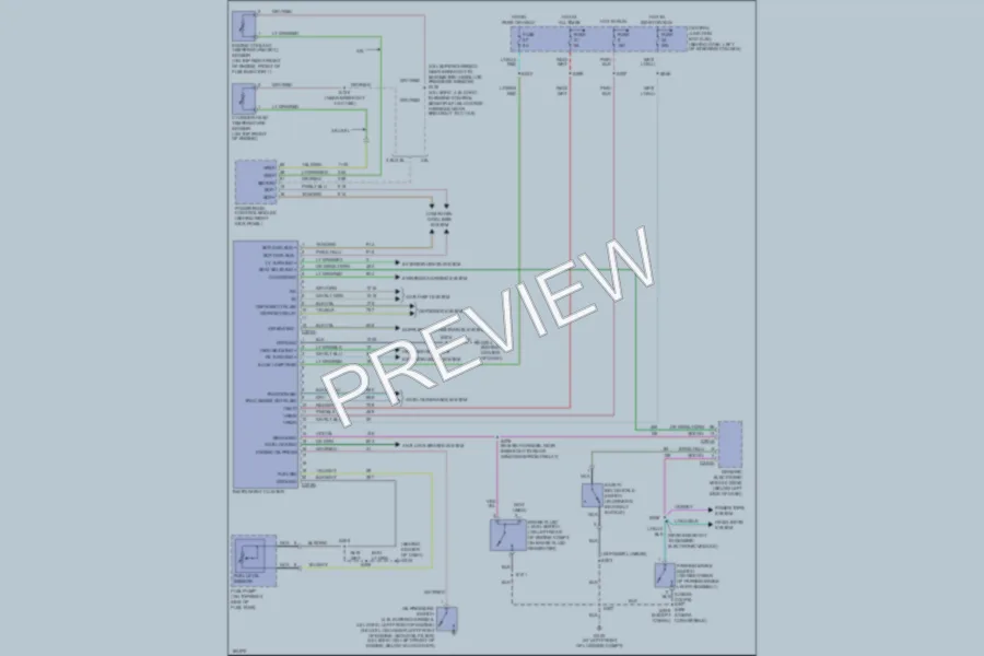 2004 Ford Mustang Instrument Cluster wiring diagram preview