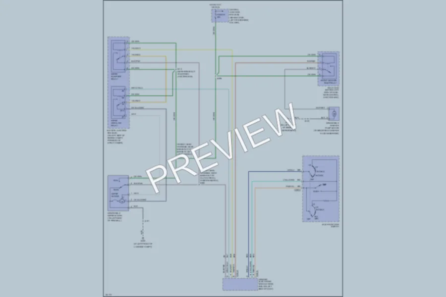 2004 Ford Mustang Wiper Washer wiring diagram preview
