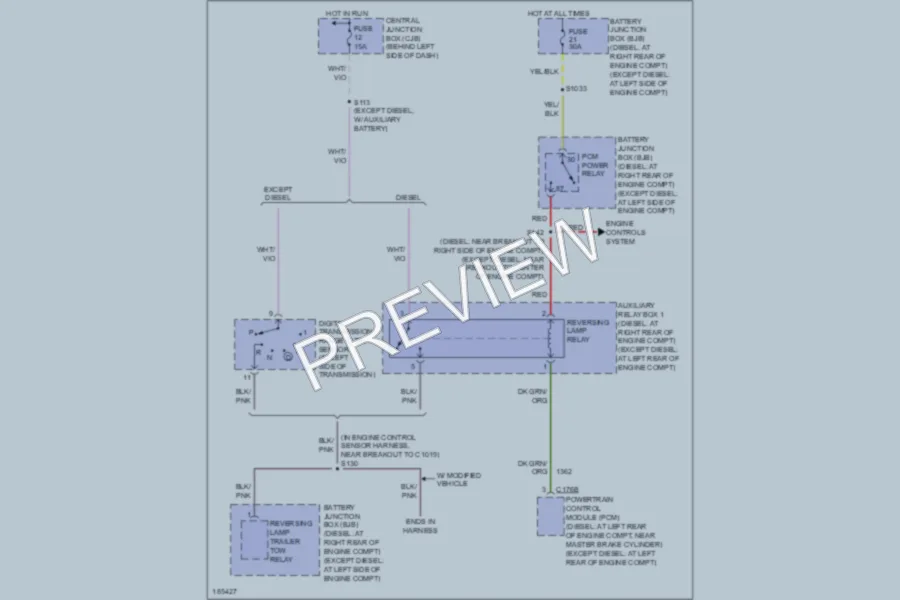 2004 Ford E350 Super Duty Exterior Lights wiring diagram preview