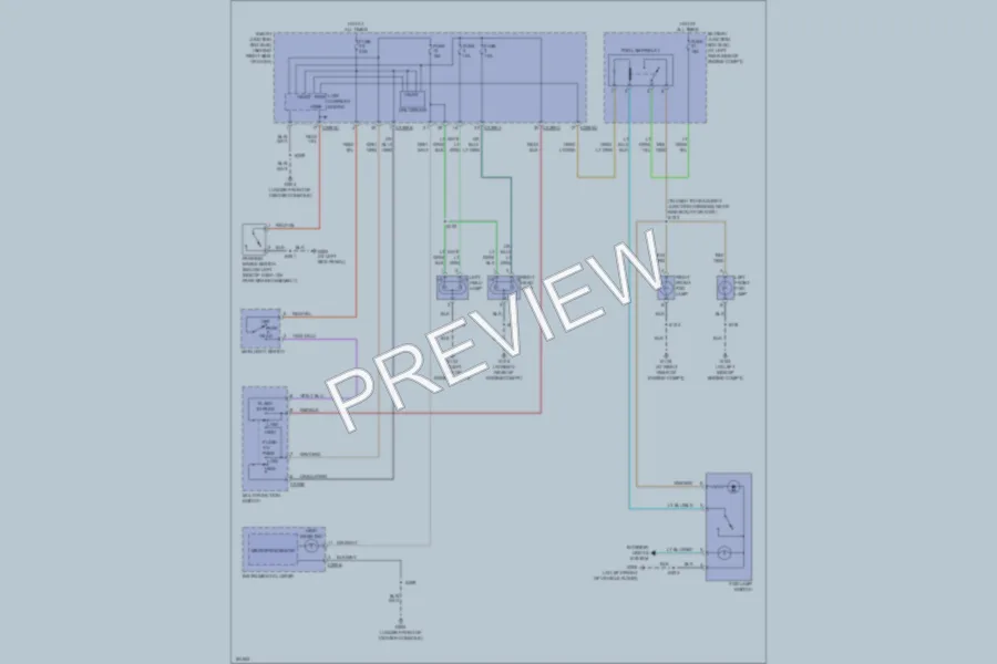 2004 Ford Ranger Headlights wiring diagram preview