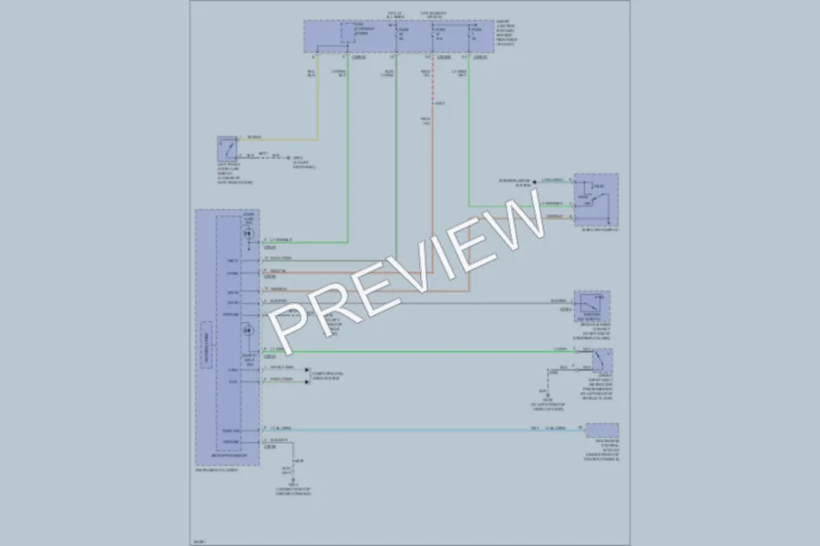 2004 Ford Ranger Warning Systems wiring diagram preview