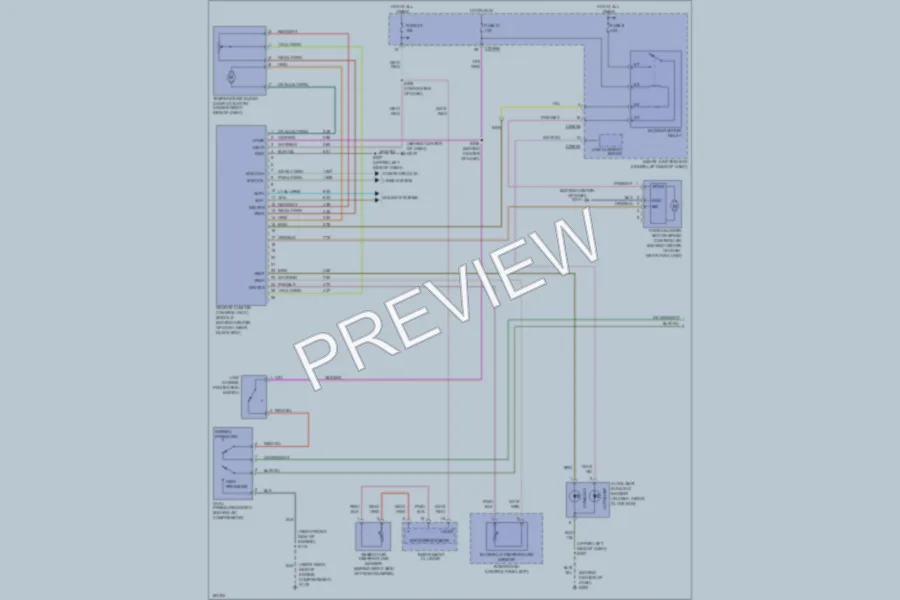2004 Ford Taurus Air Conditioning wiring diagram preview