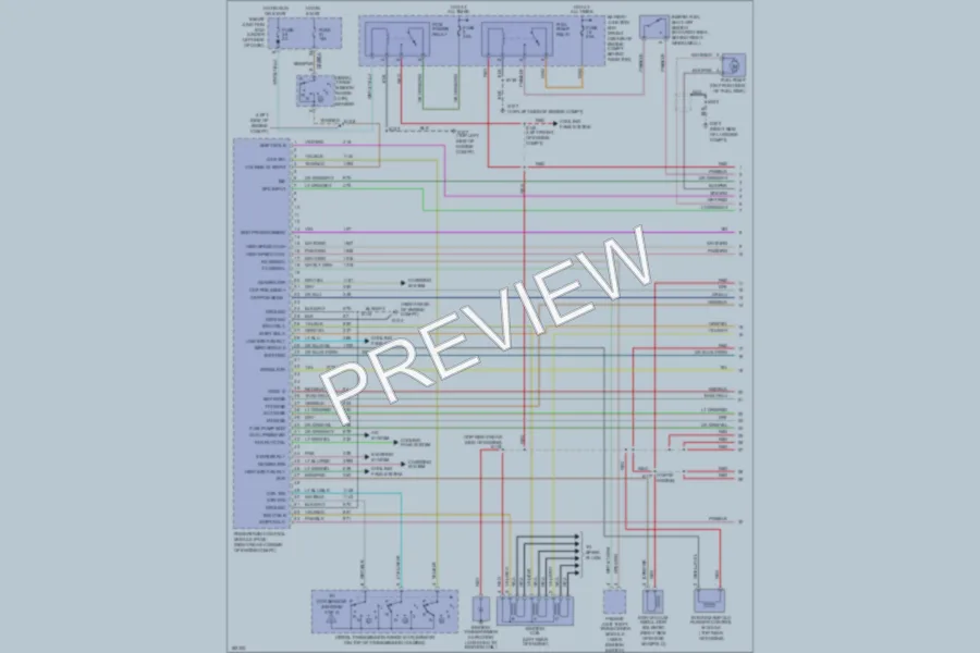 2004 Ford Taurus Engine Performance wiring diagram preview