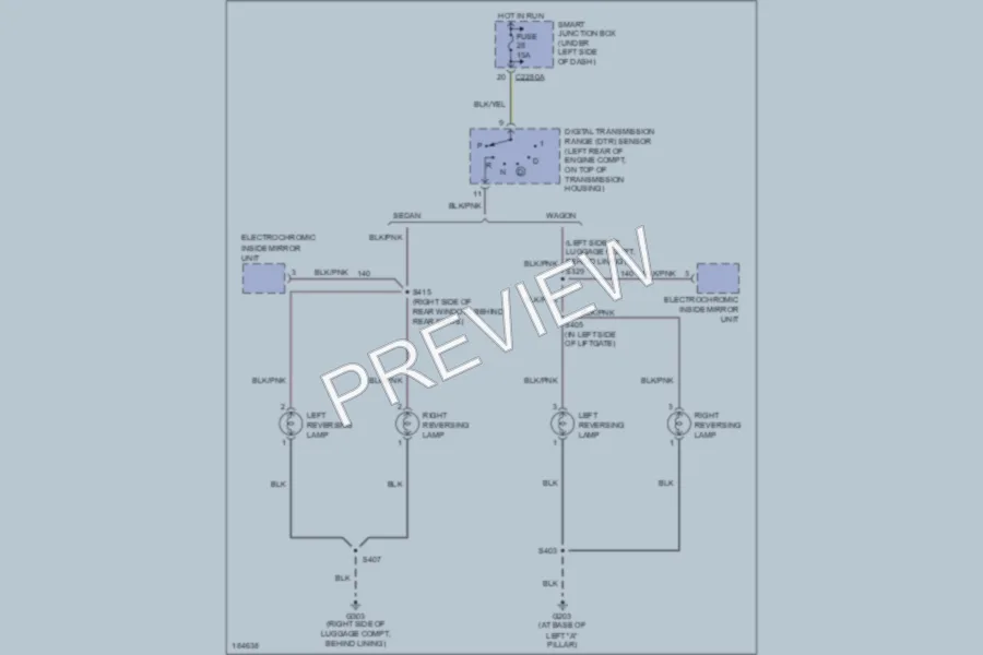 2004 Ford Taurus Exterior Lights wiring diagram preview