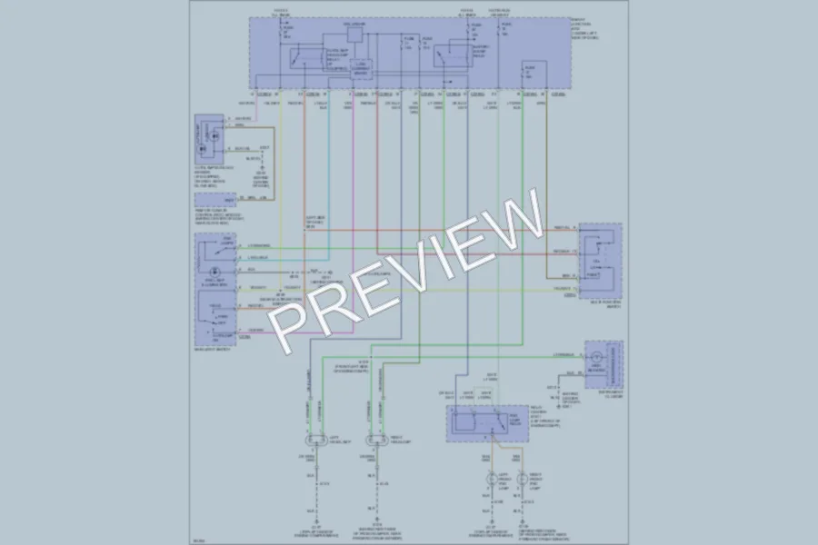 2004 Ford Taurus Headlights wiring diagram preview