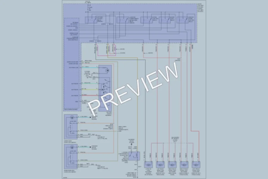 2004 Ford Taurus Power Door Locks wiring diagram preview