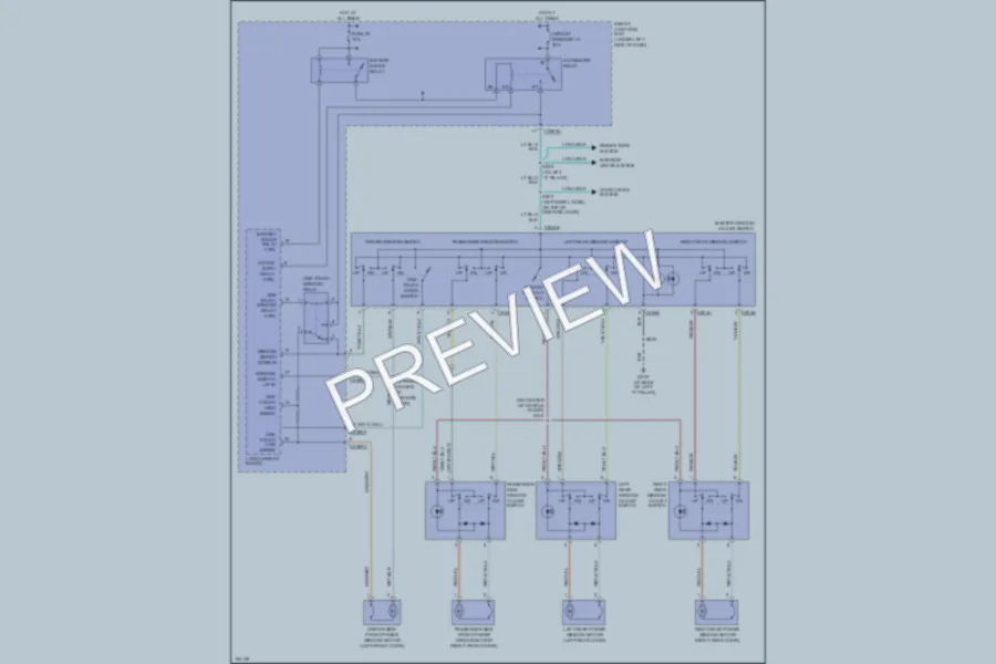 2004 Ford Taurus Power Windows wiring diagram preview