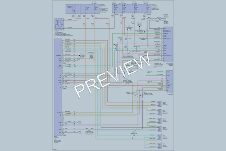 2004 Ford Taurus Radio wiring diagram preview