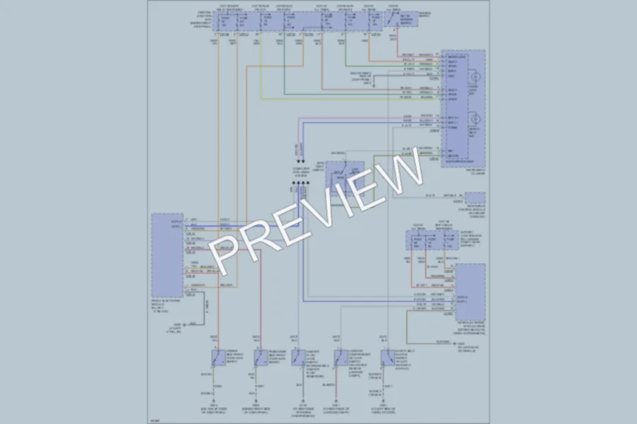 2004 Ford Thunderbird Warning Systems wiring diagram preview