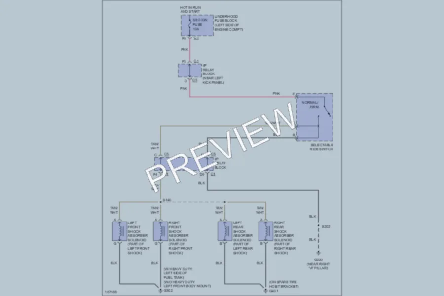 2004 GMC 1500 Electronic Suspension wiring diagram preview
