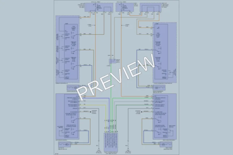 2004 GMC 1500 Power Windows wiring diagram preview