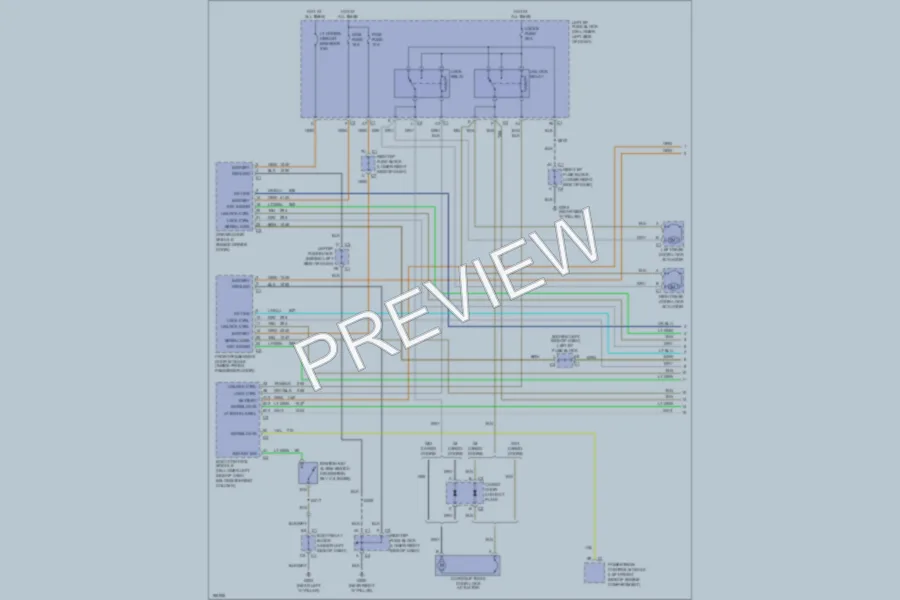 2004 GMC C2500YukonXL Power Door Locks wiring diagram preview