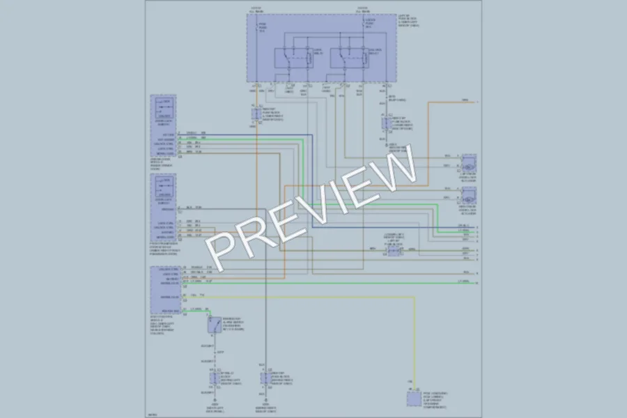 2004 GMC 1500 Power Door Locks wiring diagram preview