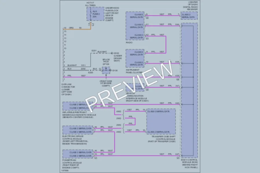 2004 GMC Canyon Computer Data Lines wiring diagram preview