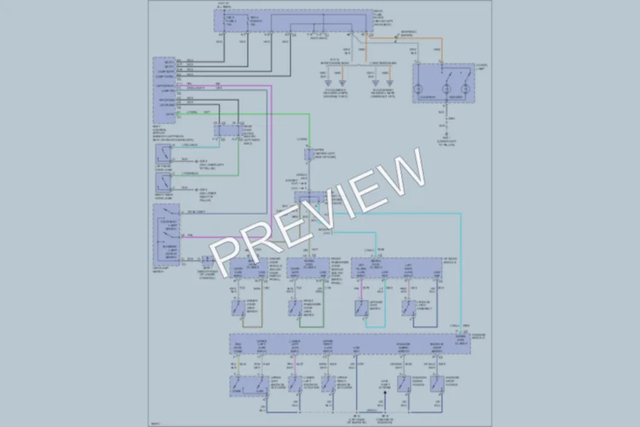 2004 GMC EnvoyXUV Interior Lights wiring diagram preview