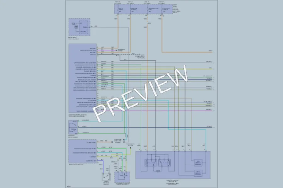 2004 GMC EnvoyXUV Trunk Tailgate Fuel Door wiring diagram preview