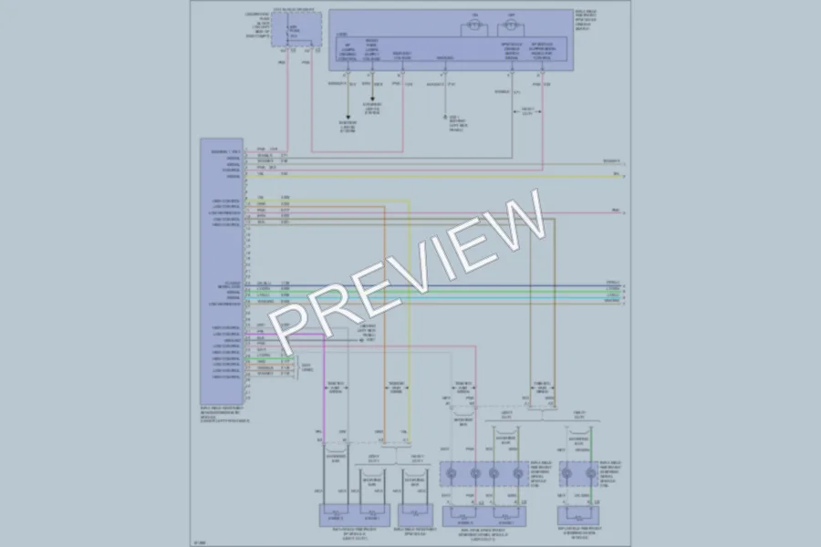 2004 GMC G1500 Supplemental Restraints wiring diagram preview