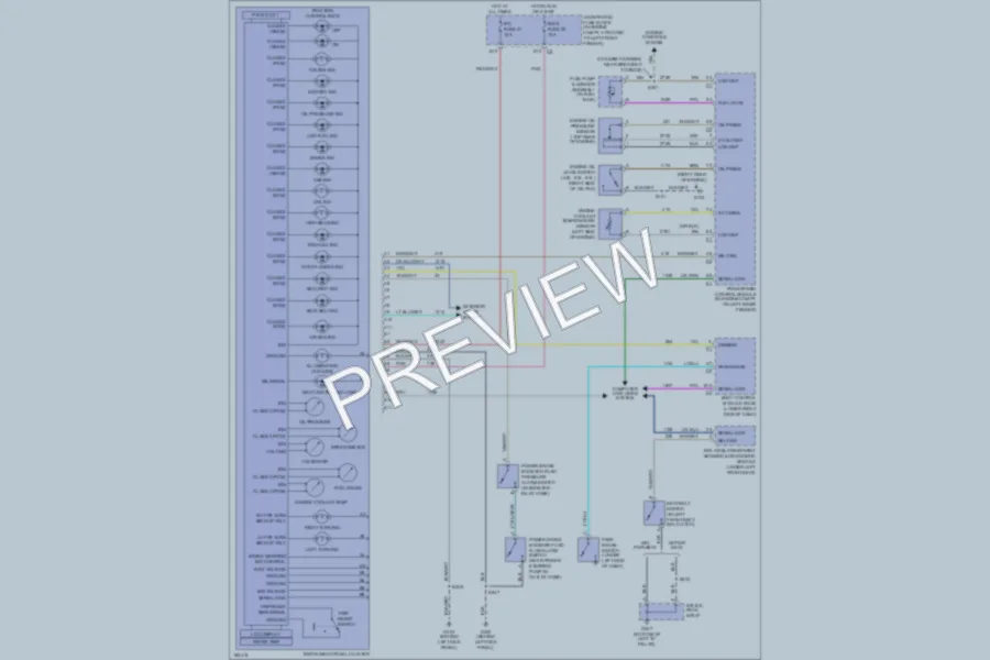 2004 GMC G2500 Instrument Cluster wiring diagram preview