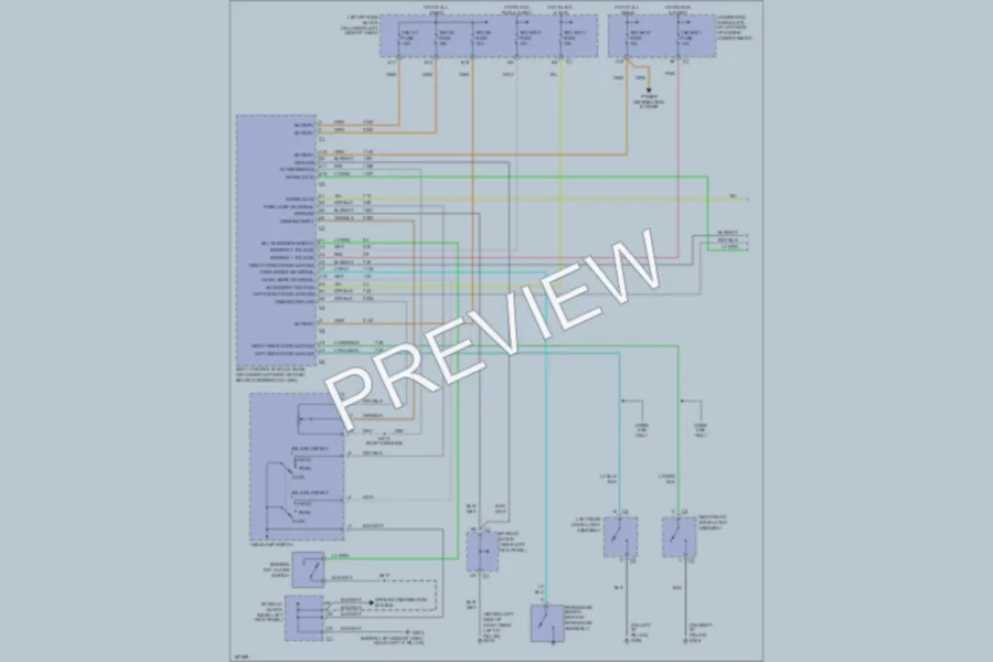 2004 GMC 1500 Warning Systems wiring diagram preview