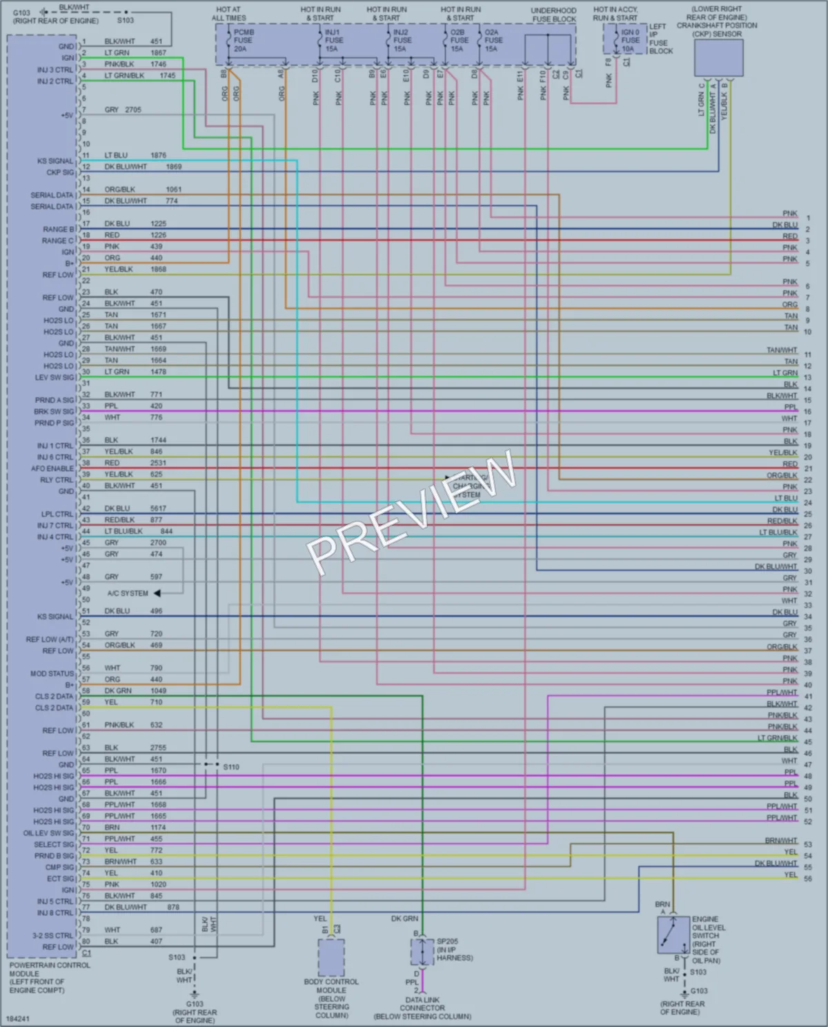 2004 GMC 2500 Engine Performance wiring diagram preview