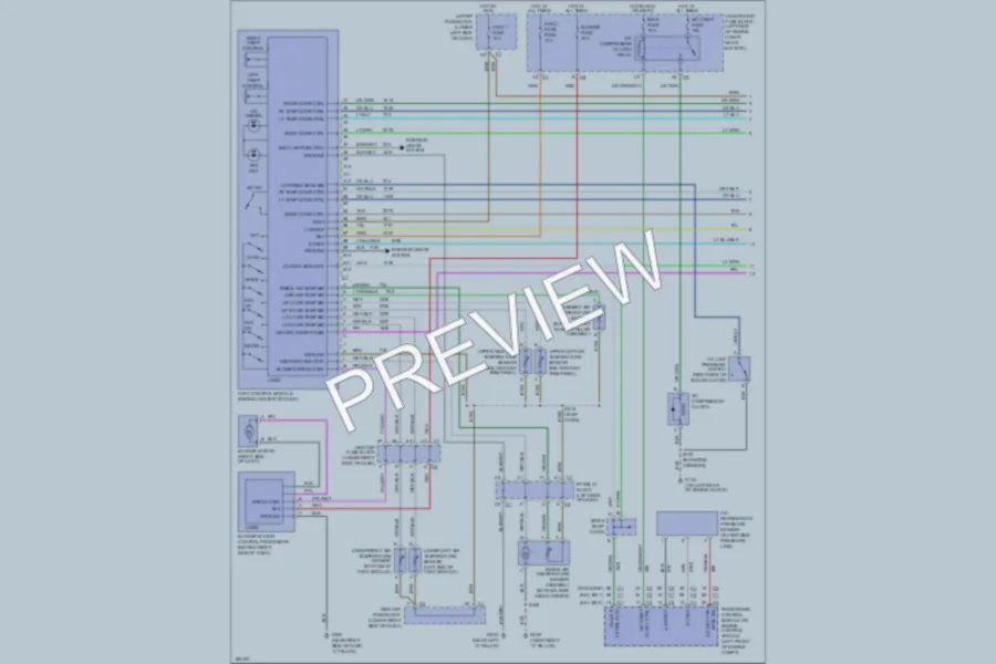 2004 GMC 3500 Air Conditioning wiring diagram preview