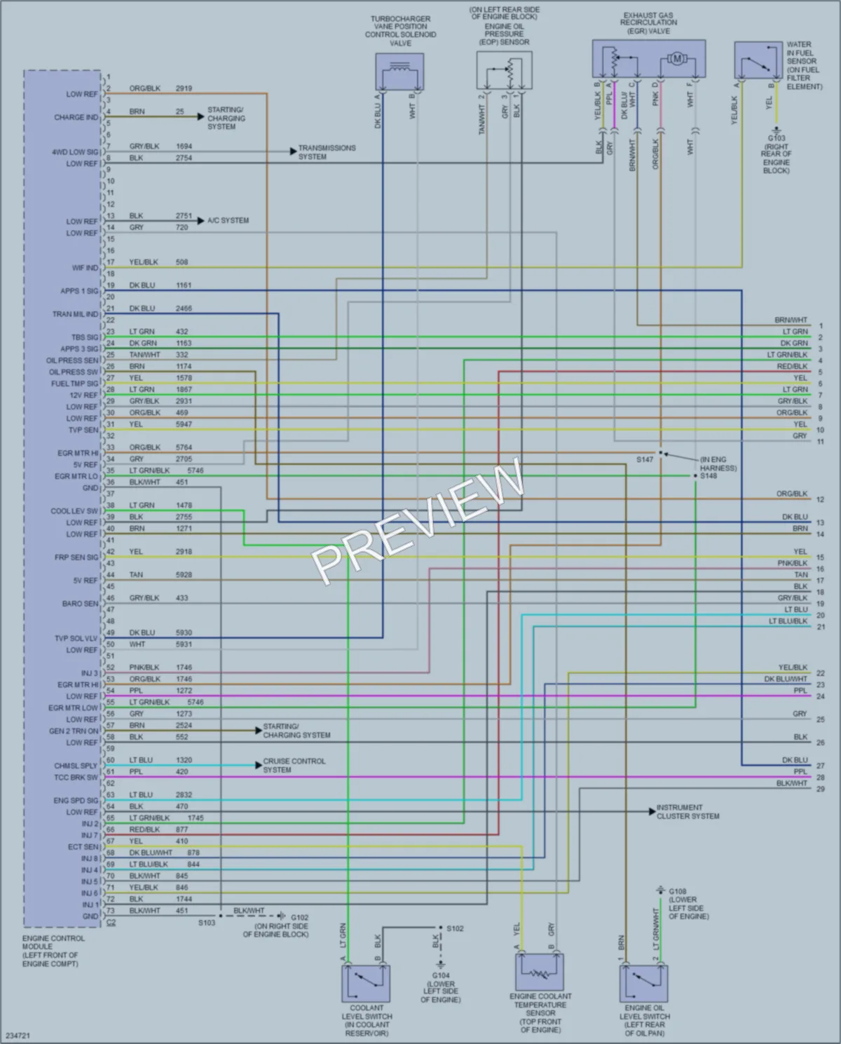 2004 GMC 3500 Engine Performance wiring diagram preview