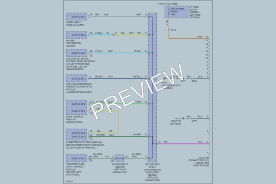 2004 GMC Safari Computer Data Lines wiring diagram preview