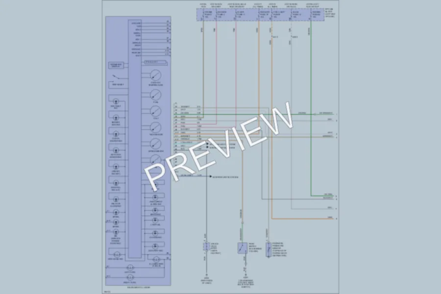 2004 GMC Sonoma Instrument Cluster wiring diagram preview