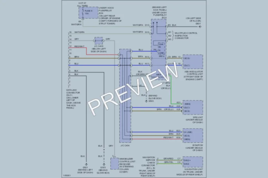 2004 Honda Accord Computer Data Lines wiring diagram preview