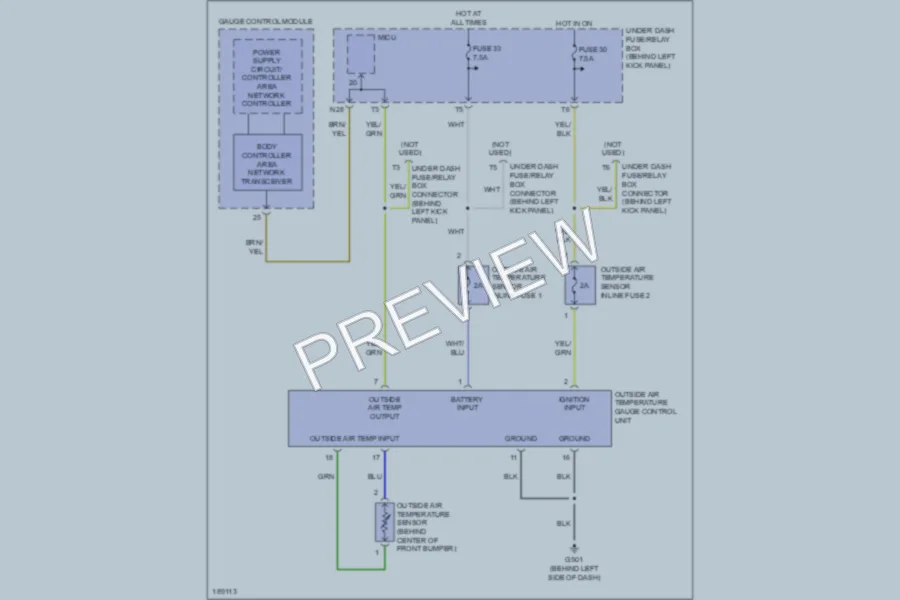 2004 Honda Accord Instrument Cluster wiring diagram preview