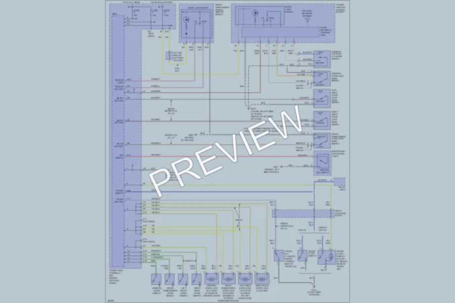 2004 Honda Accord Power Door Locks wiring diagram preview