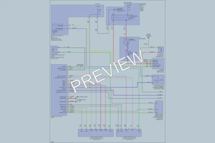2004 Honda CRV Air Conditioning wiring diagram preview