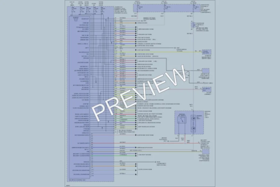 2004 Honda CRV Body Control Modules wiring diagram preview