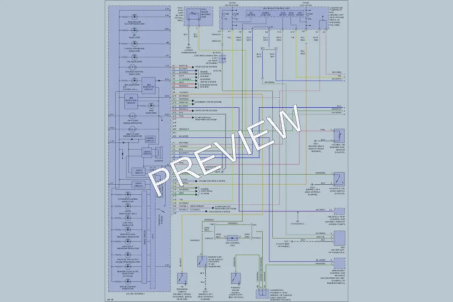 2004 Honda CRV Instrument Cluster wiring diagram preview
