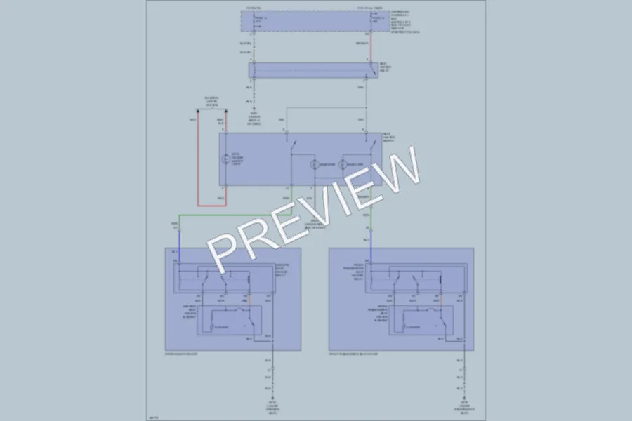 2004 Honda CRV Power Seats wiring diagram preview