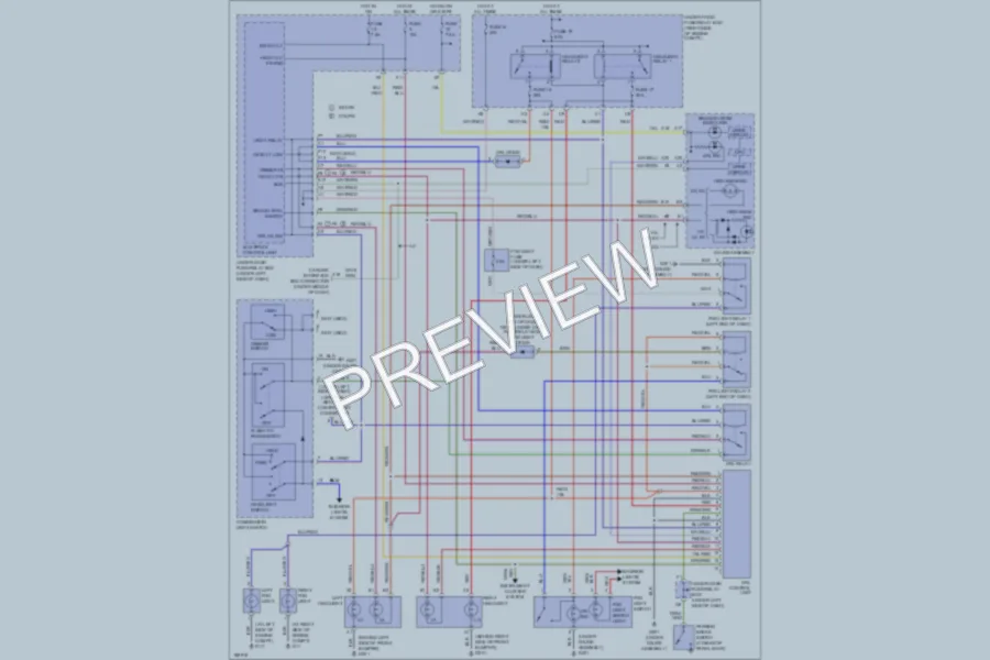 2004 Honda Civic Headlights wiring diagram preview