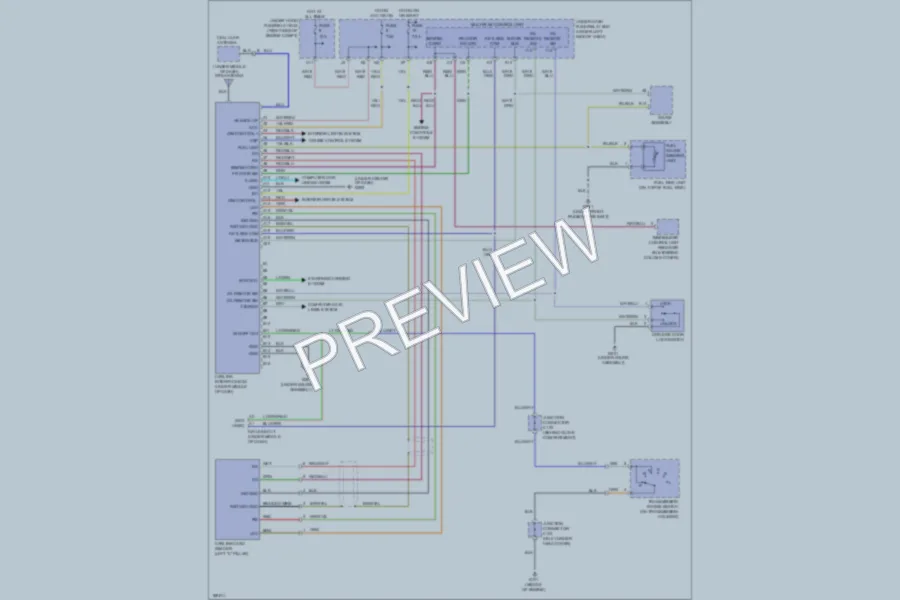 2004 Honda Civic Power Door Locks wiring diagram preview